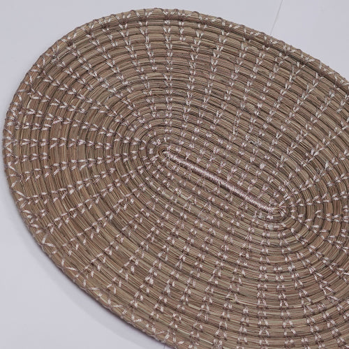 Oval shape mat