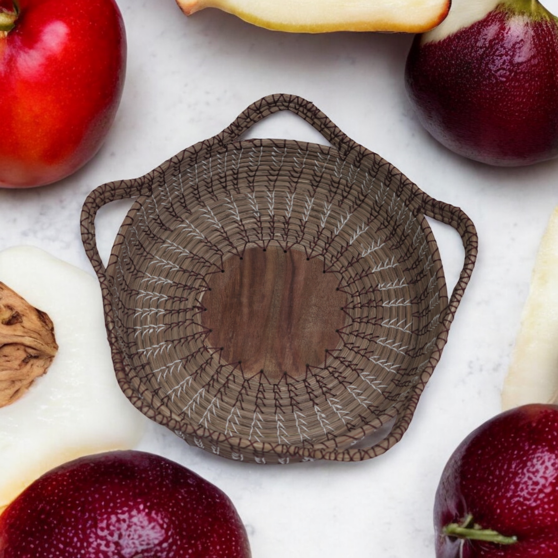 Fruit tray with 5 handles